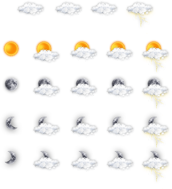 Meteos-дизайн-иконок-погоды