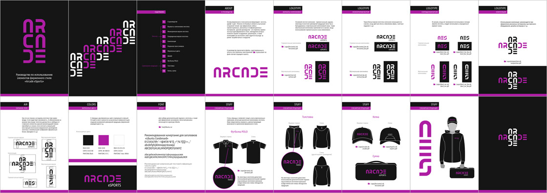 Arcade-Esports-разработка-брендбука-киберспортивной-организации