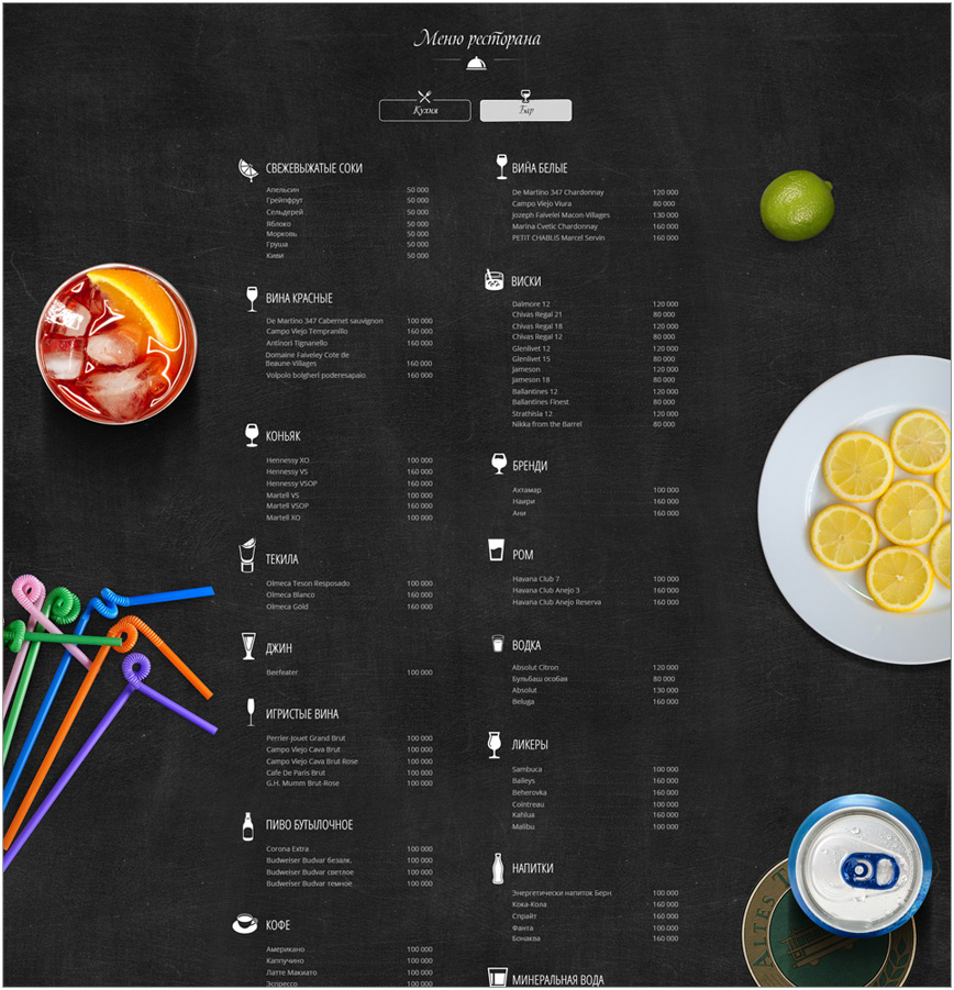 Разработка-страницы-меню-ресторана-Piaffer